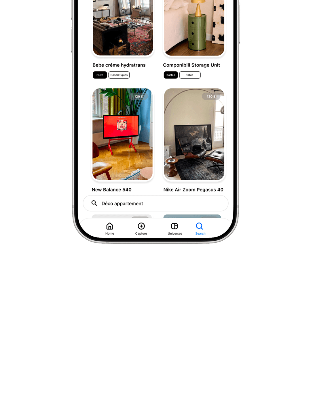 Recherche instantanée dans ses trouvailles